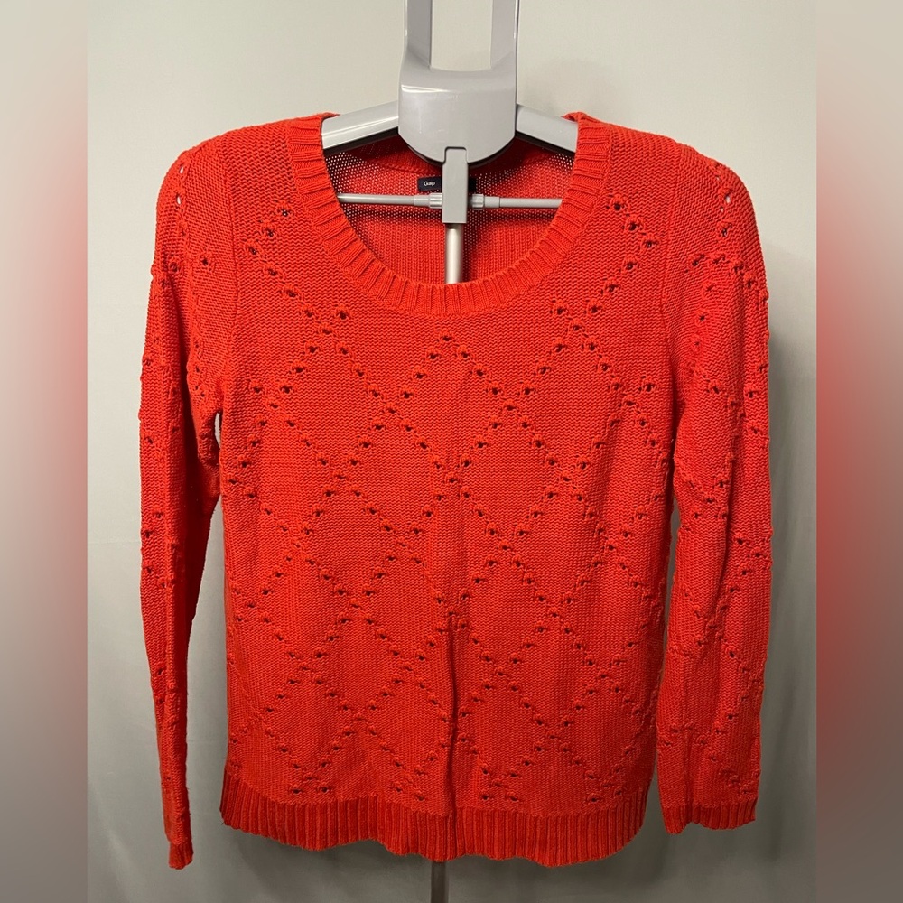 Gap Women's red Orange Sweater size large‎